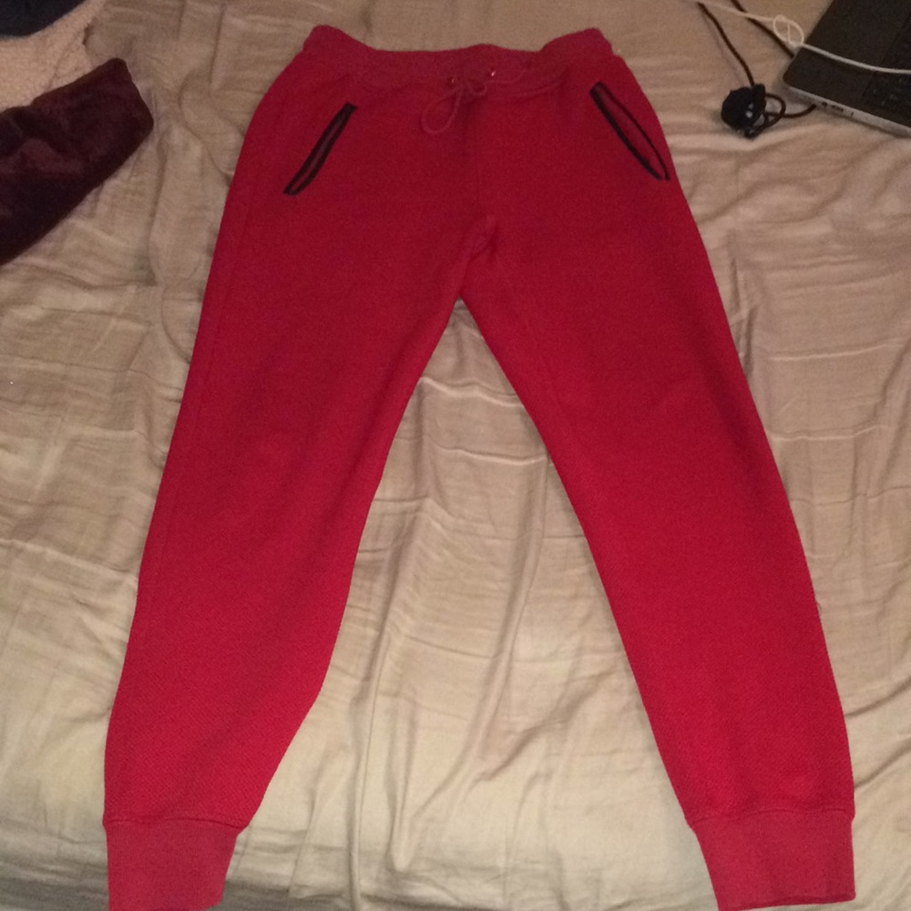 Red joggers (guess)